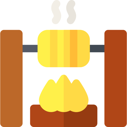 Asado Basic Rounded Flat icono