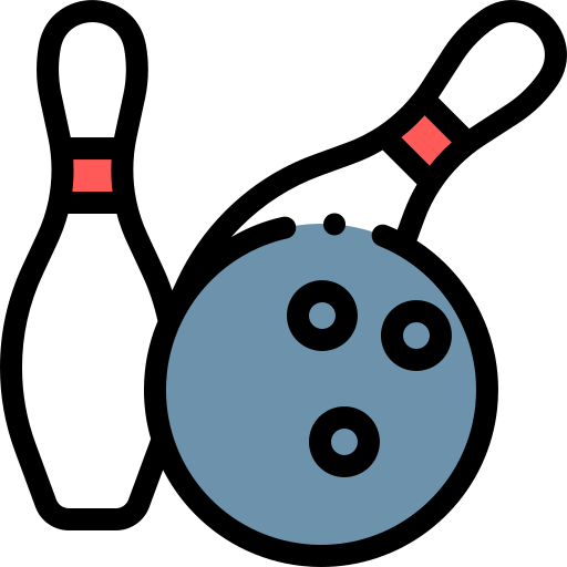 bowling Detailed Rounded Lineal color icon