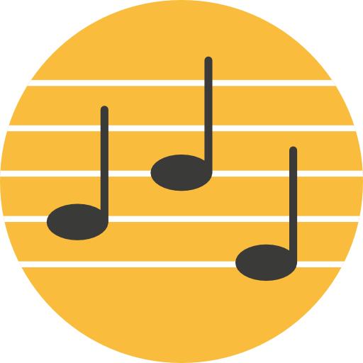 Music Roundicons Circle flat icon