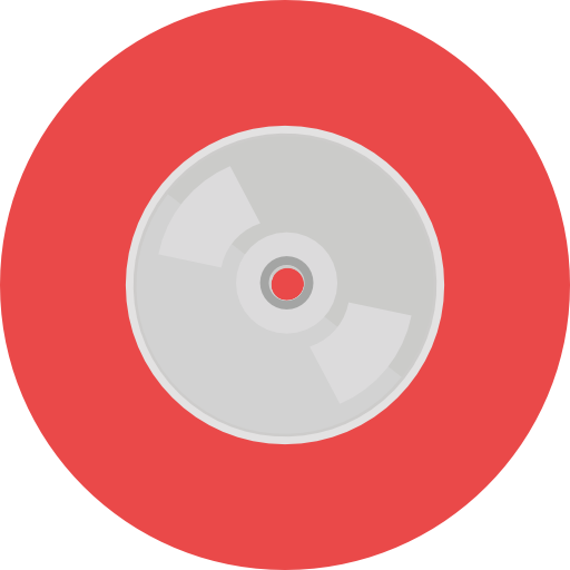 disco compacto Roundicons Circle flat icono