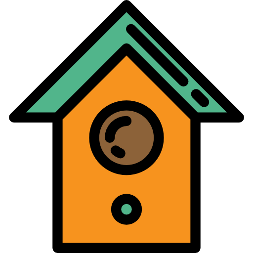 鳥の家 Detailed Rounded Lineal color icon