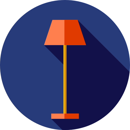 lámpara Flat Circular Flat icono