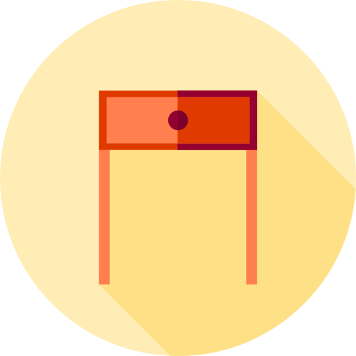 bureau Flat Circular Flat icoon