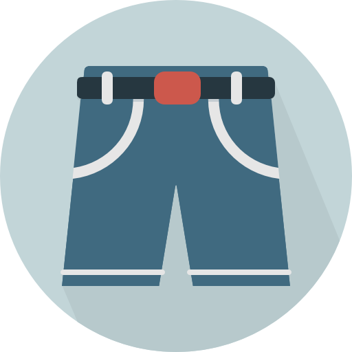 pantalones cortos Pixel Perfect Flat icono