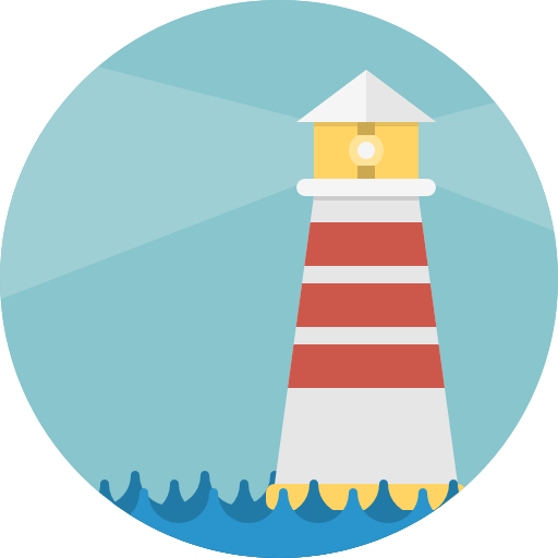 Lighthouse Pixel Perfect Flat icon