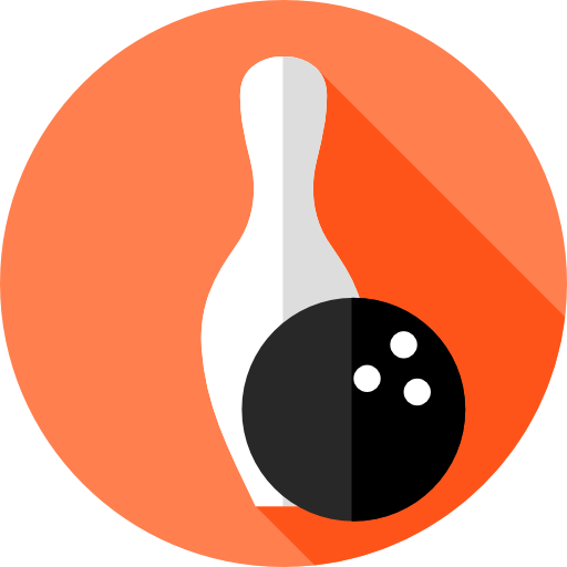 bowling Flat Circular Flat icoon