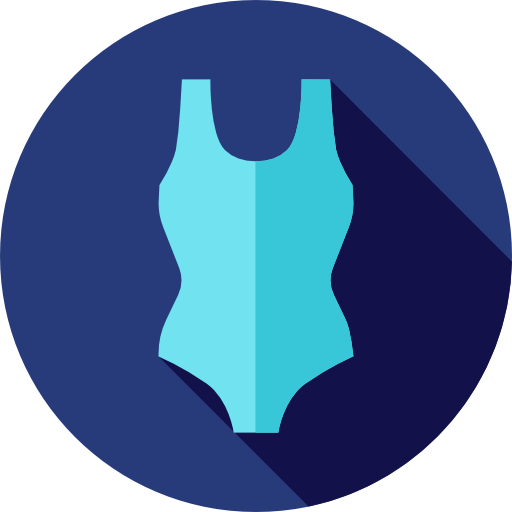Swimsuit Flat Circular Flat icon