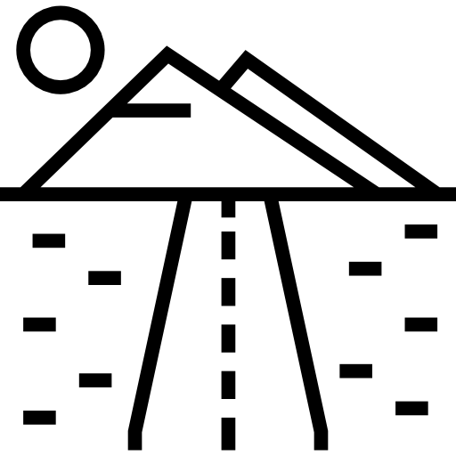 山 Detailed Straight Lineal icon