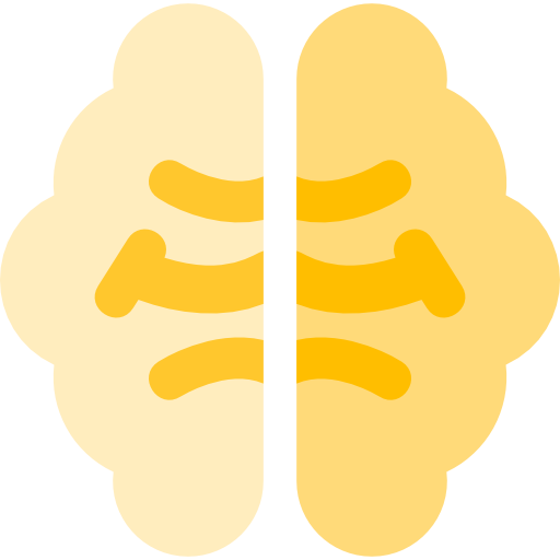cerebro Basic Rounded Flat icono
