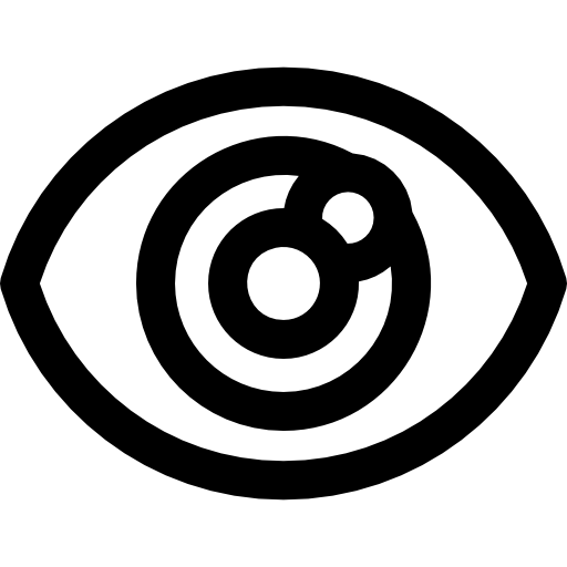 occhio Basic Rounded Lineal icona
