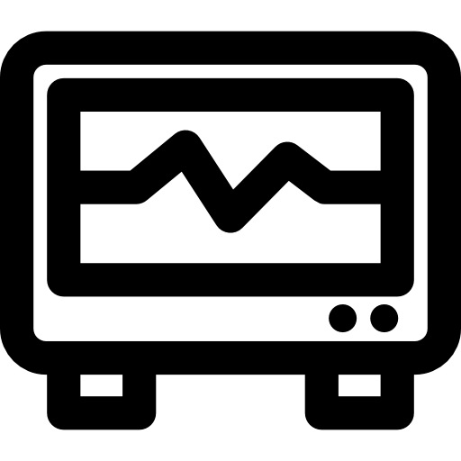 cardiograma Basic Rounded Lineal icono