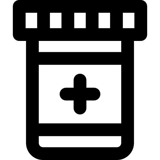 médicament Basic Rounded Lineal Icône