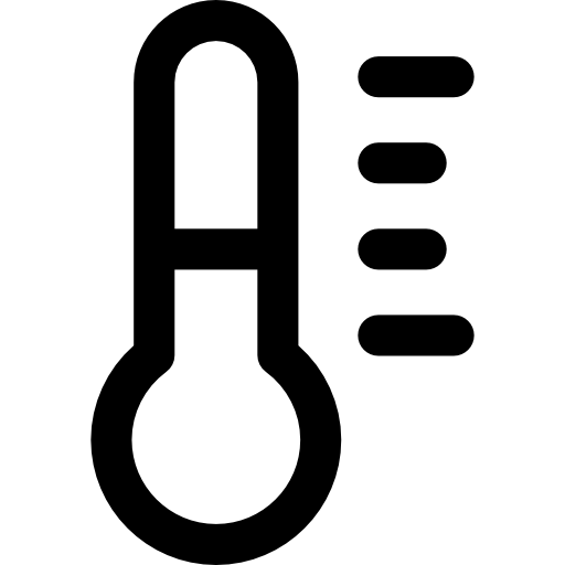 termómetro Basic Rounded Lineal icono