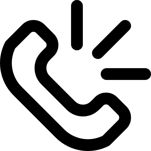 teléfono Basic Rounded Lineal icono