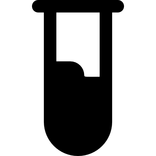 Test tube Basic Rounded Filled icon