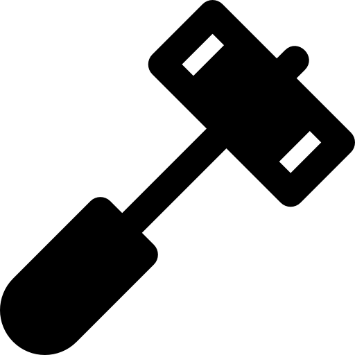 martillo Basic Rounded Filled icono