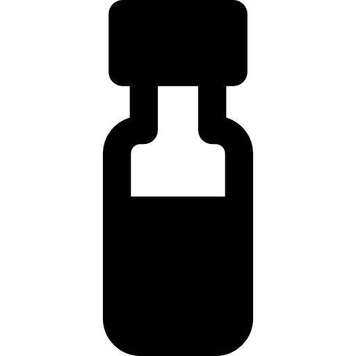 flesje Basic Rounded Filled icoon