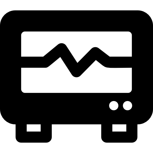 Cardiogram Basic Rounded Filled icon