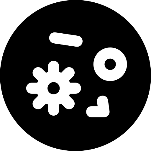 Bacteria Basic Rounded Filled icon