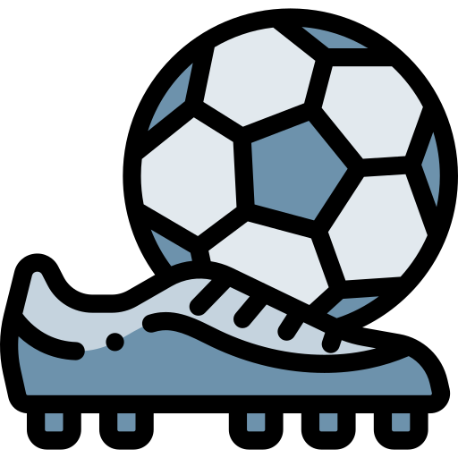 Fútbol Detailed Rounded Lineal color icono