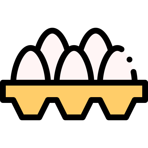 Eggs Detailed Rounded Lineal color icon