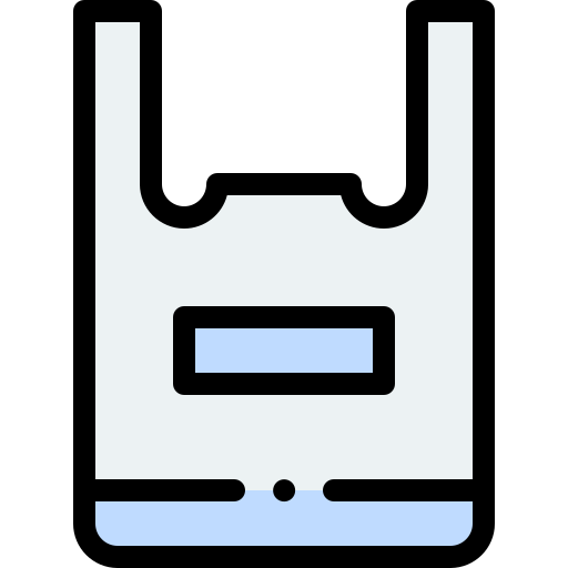 plastikowa torba Detailed Rounded Lineal color ikona