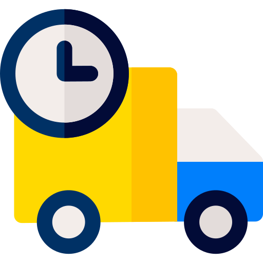 camion de livraison Basic Rounded Flat Icône