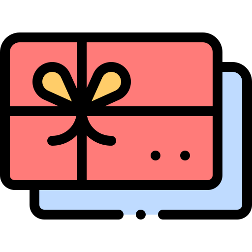 Gift card Detailed Rounded Lineal color icon