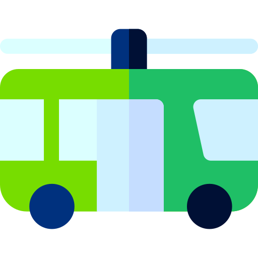 trolejbusowy Basic Rounded Flat ikona
