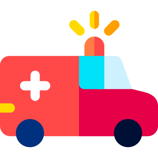 ambulans Basic Rounded Flat ikona