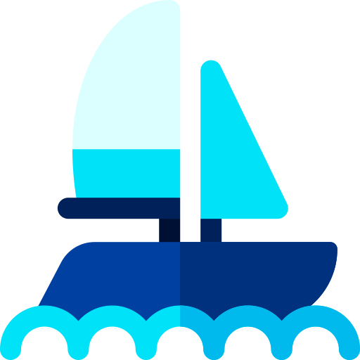 bateau Basic Rounded Flat Icône