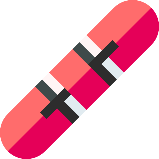 Snowboard Basic Straight Flat icono