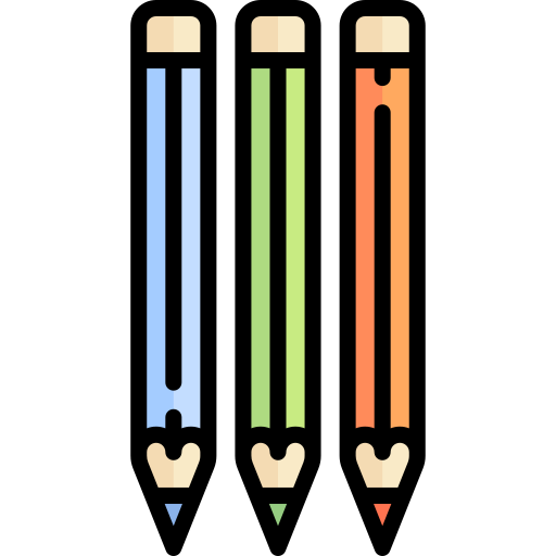 연필 Special Lineal color icon