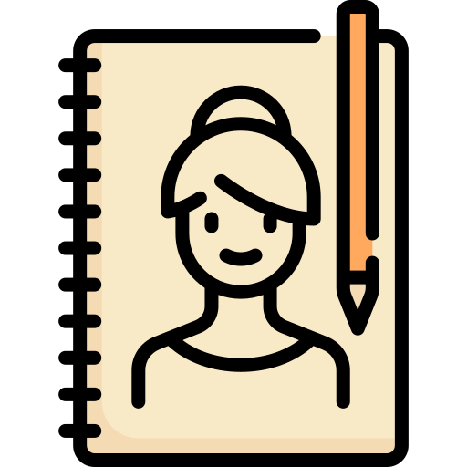 Cuaderno de bocetos Special Lineal color icono