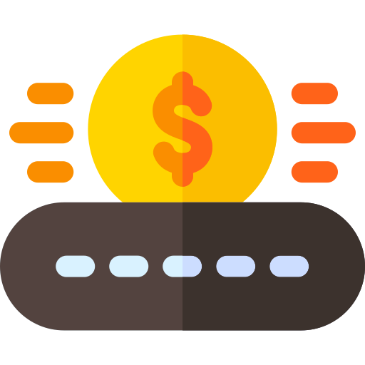 transferencia de dinero Basic Rounded Flat icono
