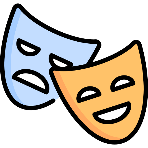 Theater masks Special Lineal color icon