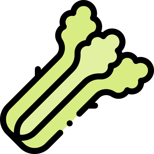 Celery Detailed Rounded Lineal color icon