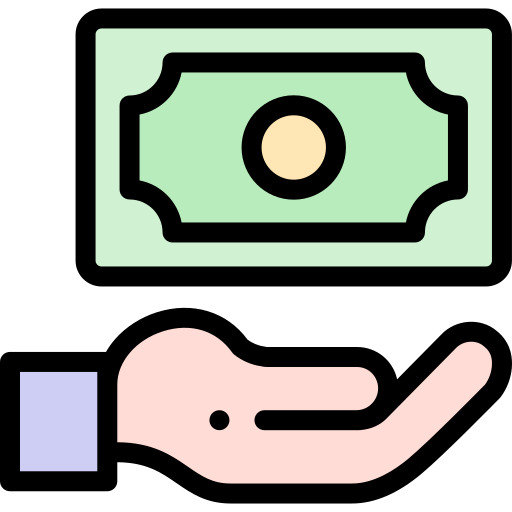 banconota da un dollaro Detailed Rounded Lineal color icona