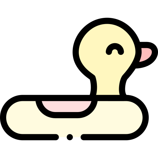 nadmuchiwana kaczka Detailed Rounded Lineal color ikona