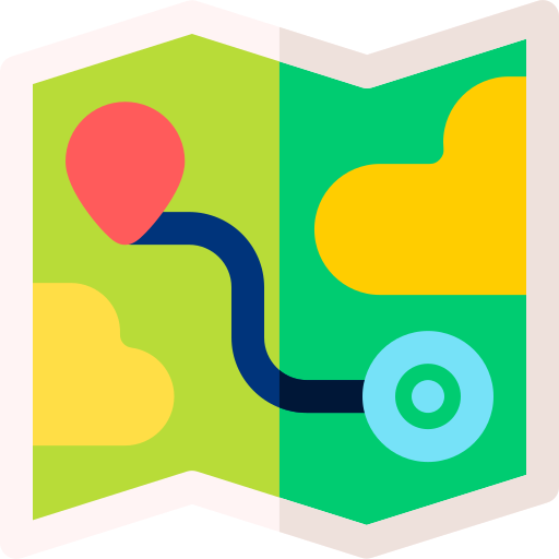Mapa Basic Rounded Flat icono