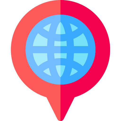 Location pin Basic Rounded Flat icon