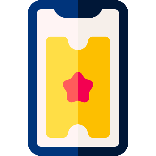 Ticket Basic Rounded Flat icon