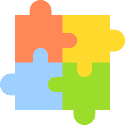 Jigsaw Basic Straight Flat icon