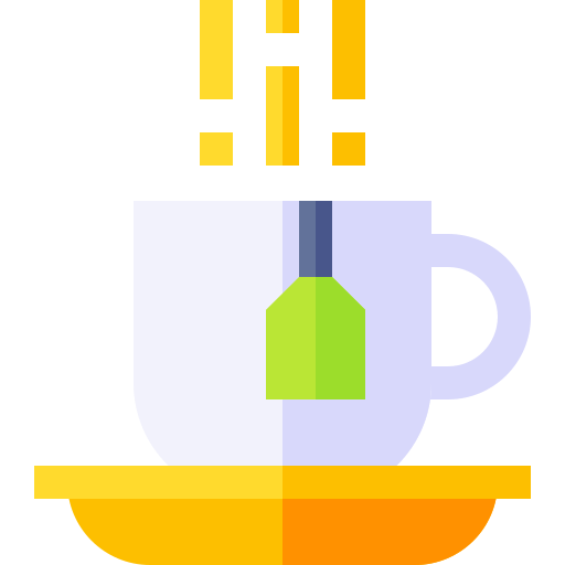 tasse à thé Basic Straight Flat Icône