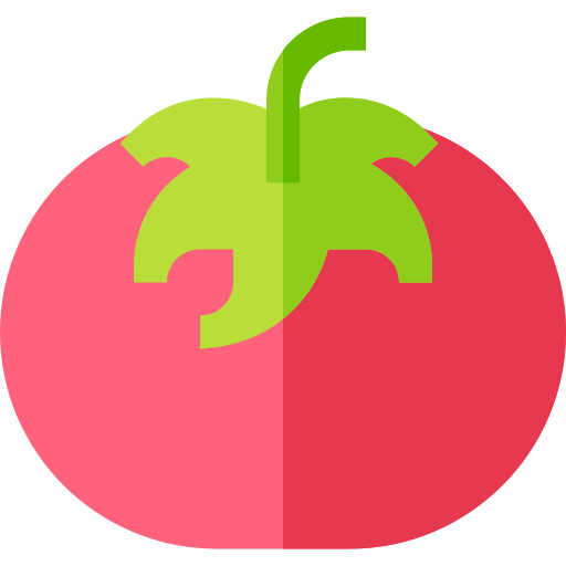 tomate Basic Straight Flat Icône