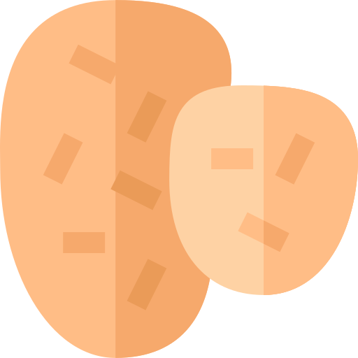 aardappel Basic Straight Flat icoon