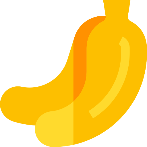 banane Basic Straight Flat Icône