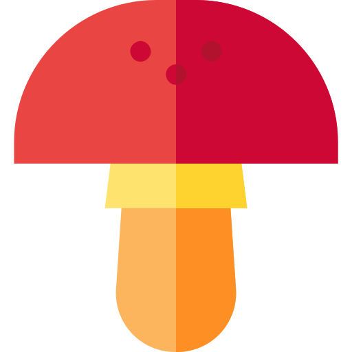 Mushroom Basic Straight Flat icon