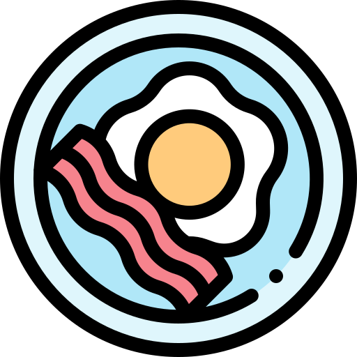 Meal Detailed Rounded Lineal color icon