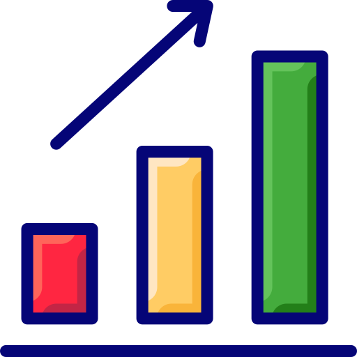 gráfico de barras SBTS2018 Lineal Color icono
